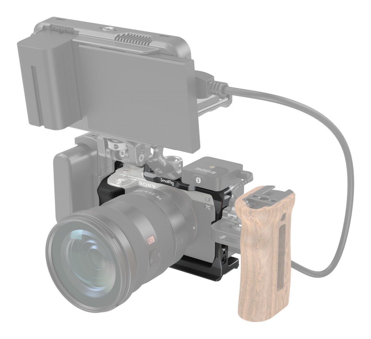 Klietka s bočnou rukoväťou pre fotoaparát Sony A7C 3212