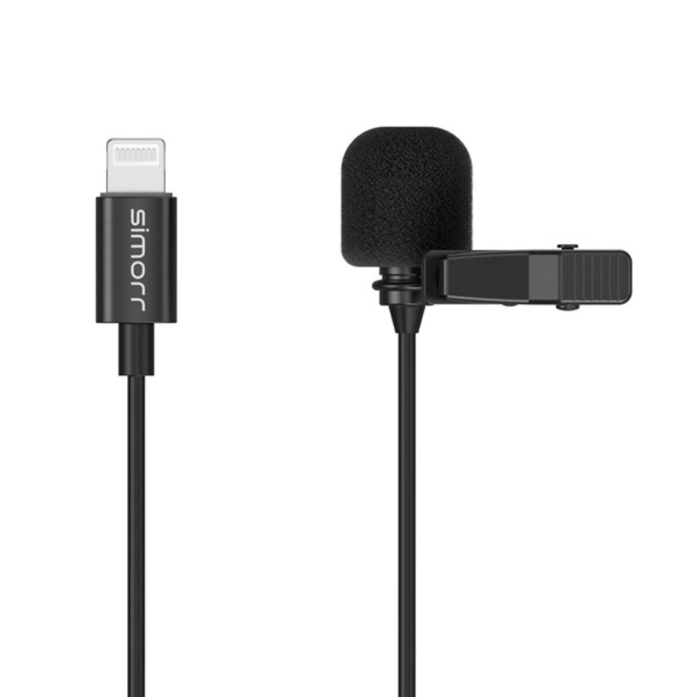 Simorr Wave L3 Lavalier mikrofón pre zariadenia Lightning (čierny)
