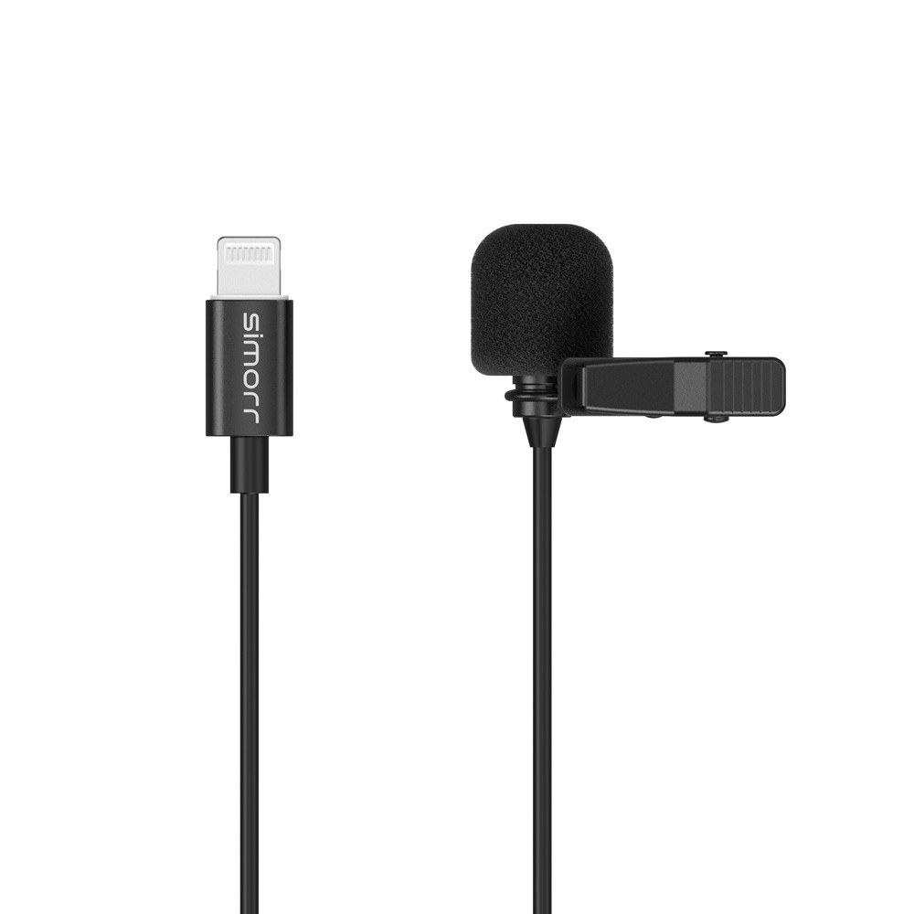 Simorr Wave L3 Lavalier mikrofón pre zariadenia Lightning (čierny)