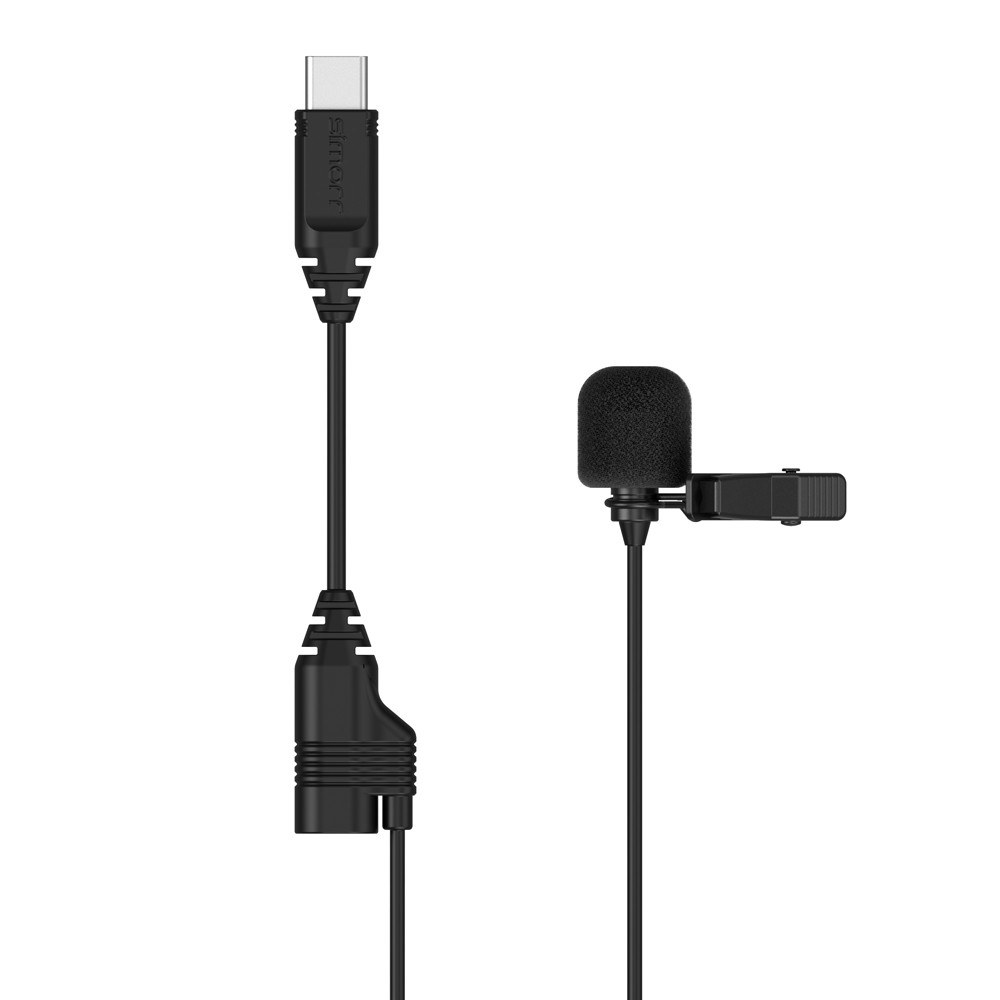 Simorr Wave L2 Lavalier mikrofón pre zariadenia USB typu C (čierny)