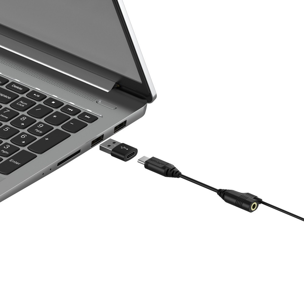 Simorr Wave L2 Lavalier mikrofón pre zariadenia USB typu C (čierny)