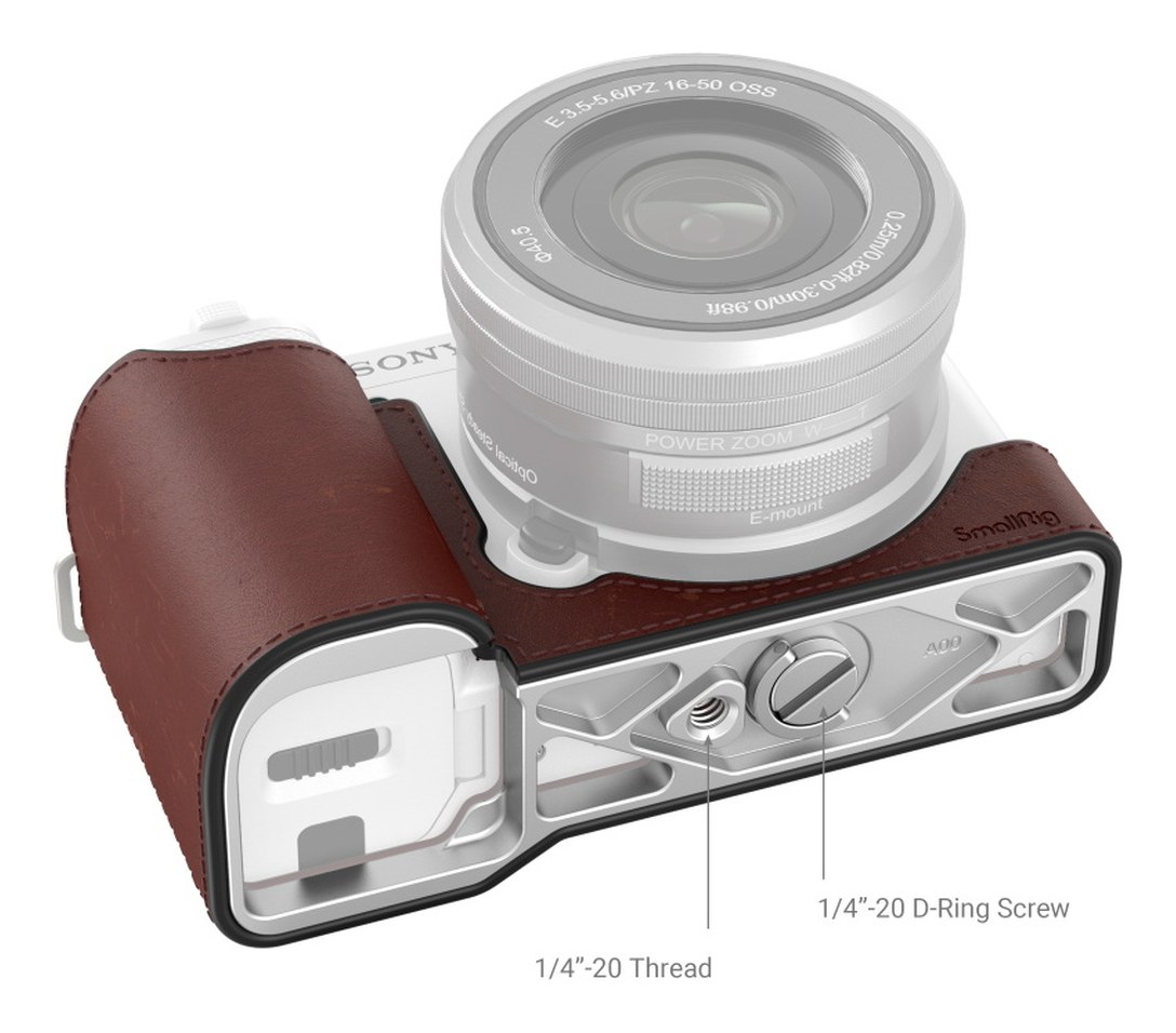 Kožené polovičné puzdro pre Sony ZV-E10
