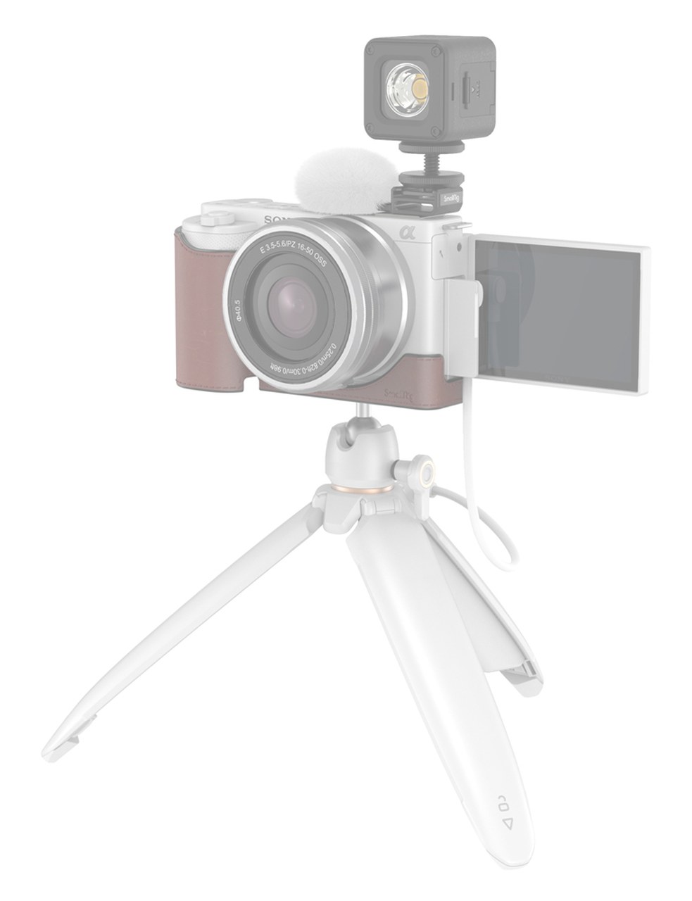 protiveterná ochrana pre Sony ZV-E10 a ZV-1 (biele)