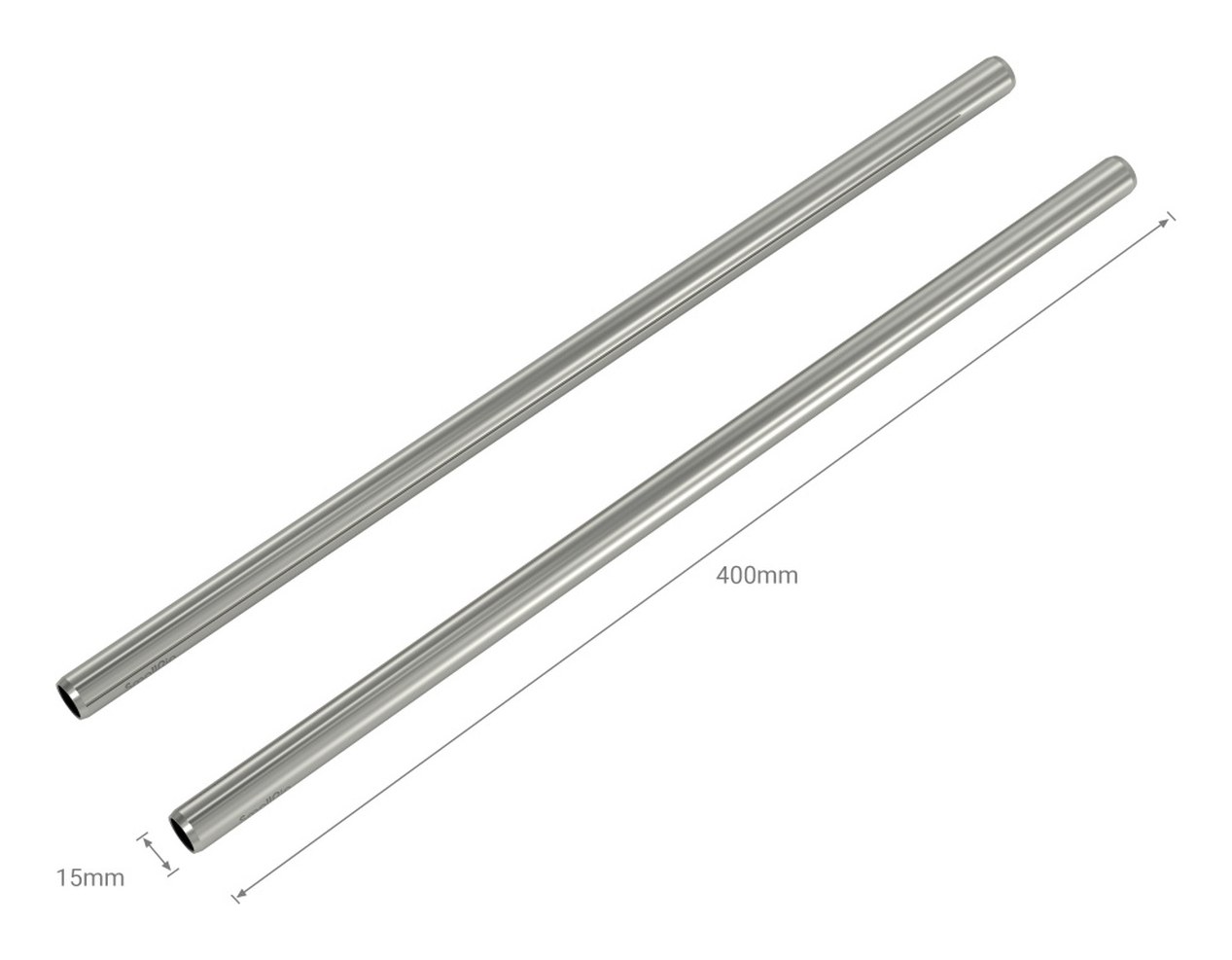 15mm tyč z nehrdzavejúcej ocele - 40cm 16″ (2ks)