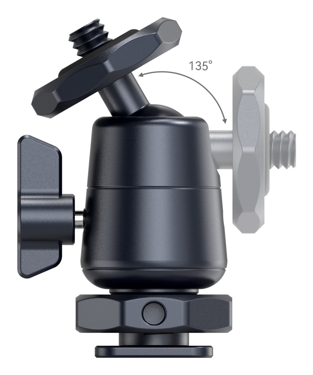 Mini guľová hlava s odnímateľným držiakom Cold Shoe (dva kusy) 2948
