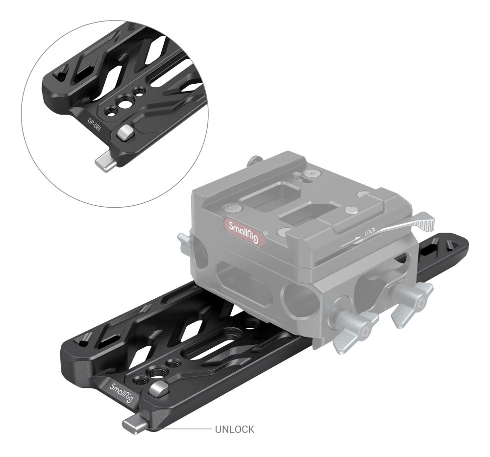 ľahká 8'' doska ARRI Dovetail Plate