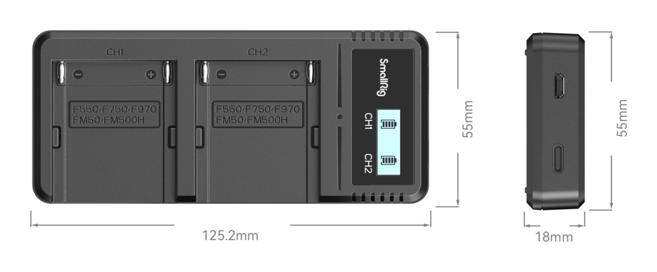 Nabíjačka batérií fotoaparátu NP-F970