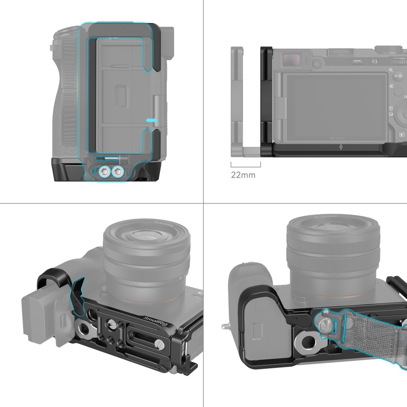 Držiak L-Bracket pre Sony Alpha 7C II / Alpha 7CR