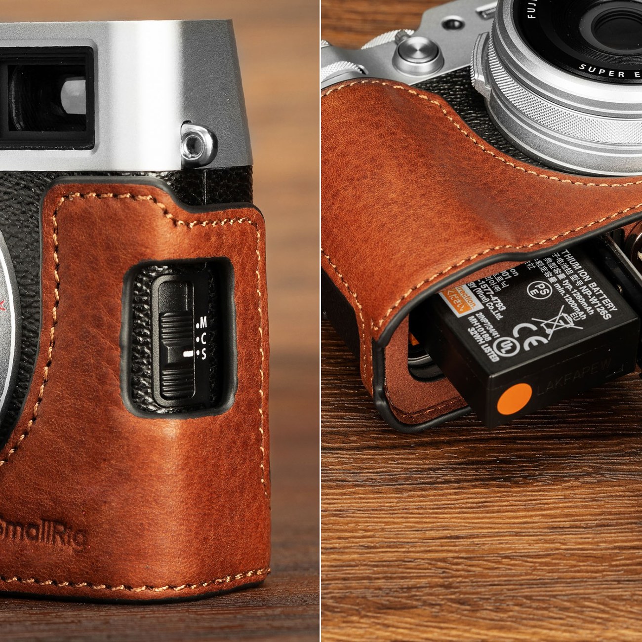 Leather Half Case Kit for FUJIFILM X100VI (Brown)