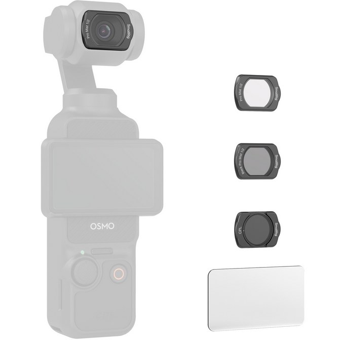 Sada čierno-bielych hmlových filtrov, CPL filter SmallRig pre DJI Osmo Pocket 3