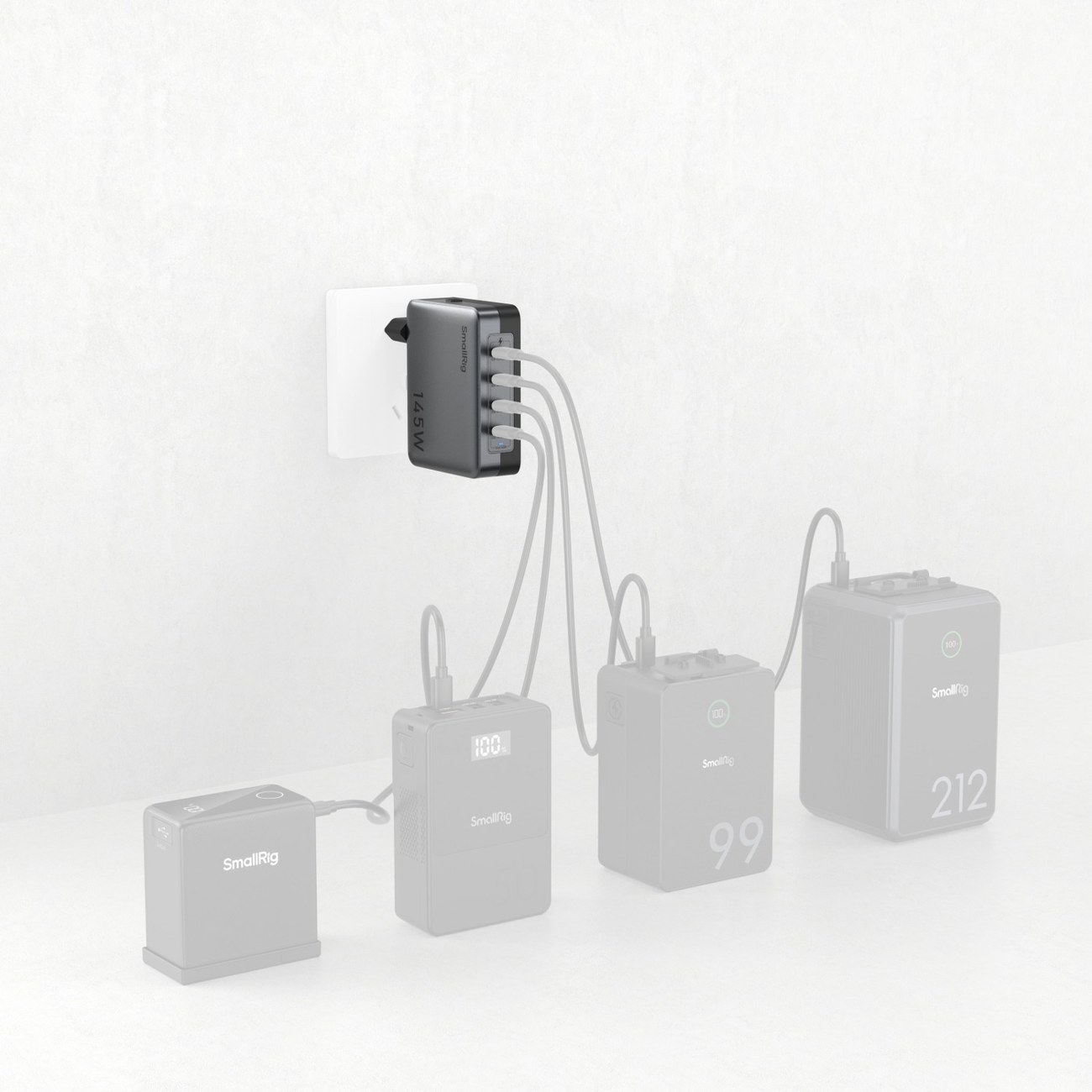 Napájací adaptér 145W 4-Port PD USB-C