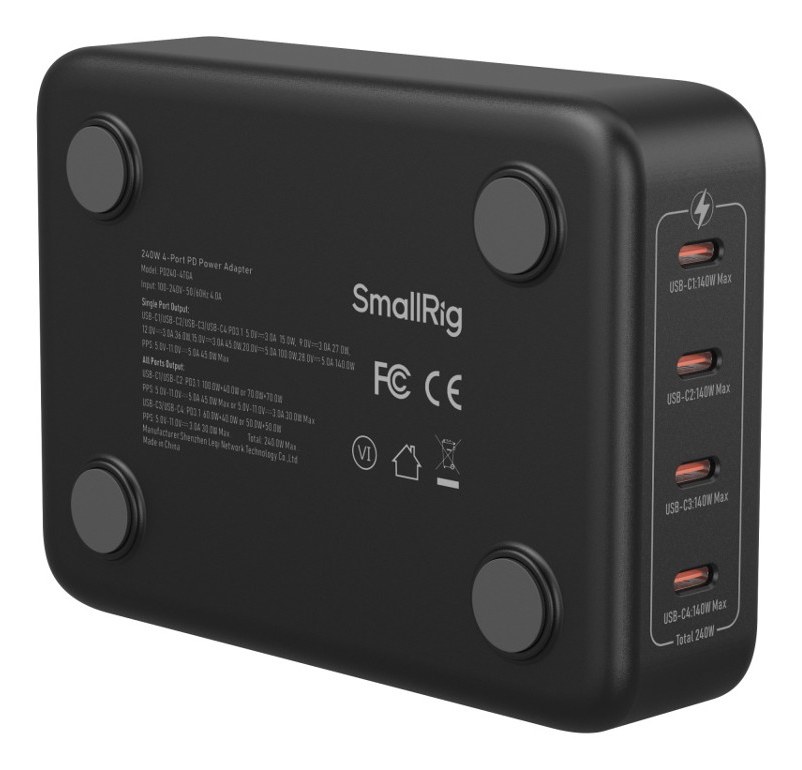 240W 4-portový napájací adaptér USB-C PD