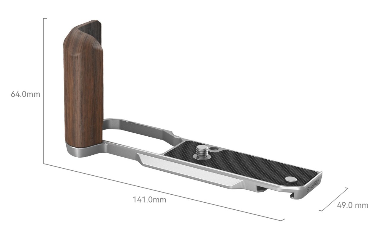 Wooden L-Shape Grip for Nikon Z fc (Silver)