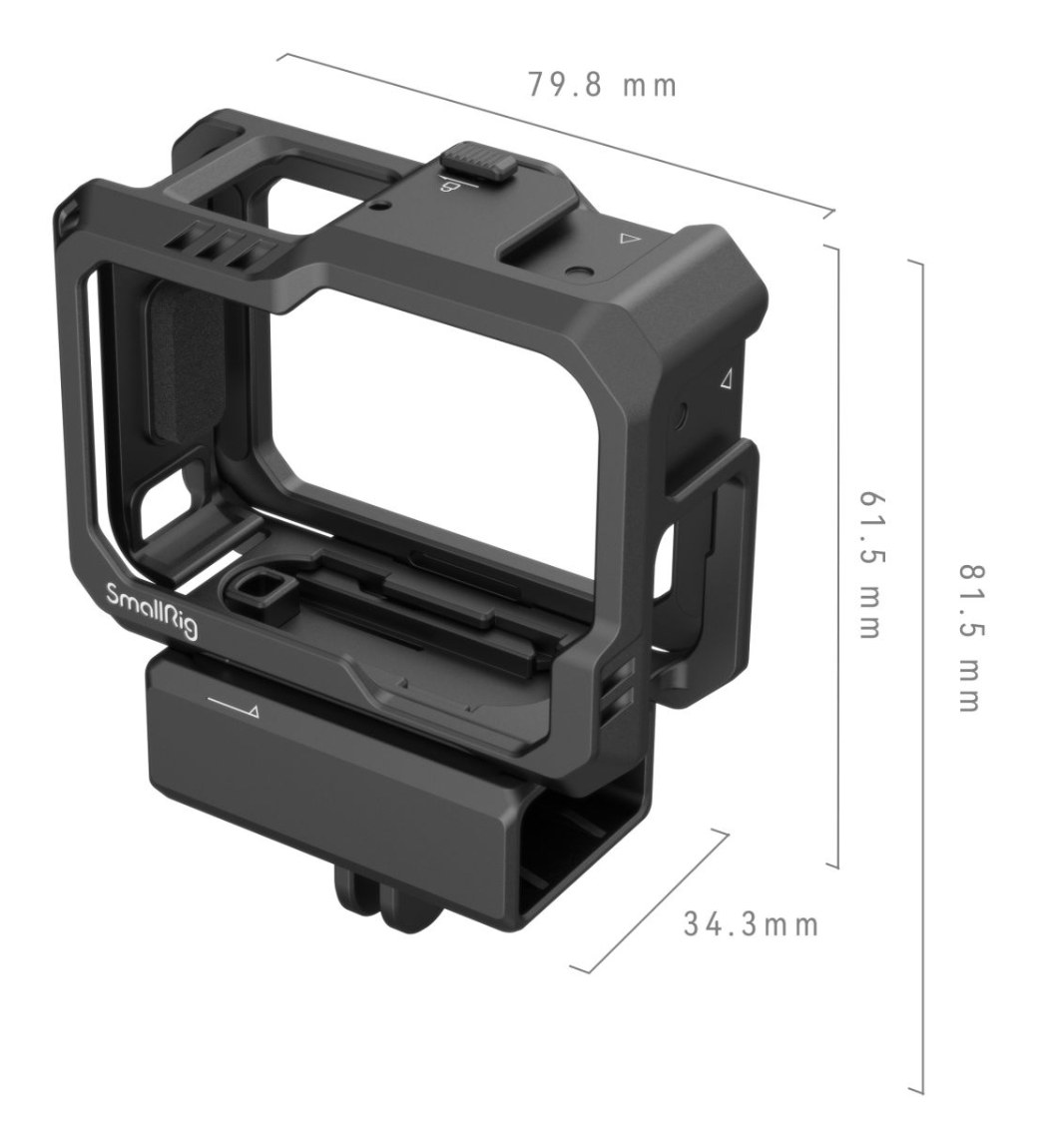 Cage Kit for GoPro Hero 13 / 12 / 11 / 10 / 9 Black