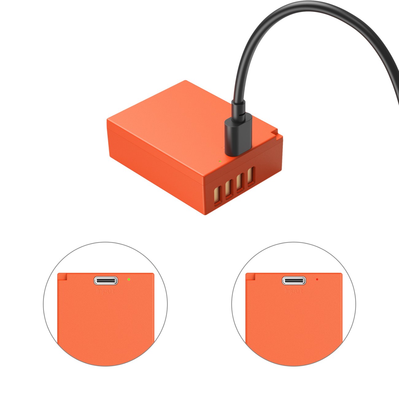 Nabíjacia batéria NP-W126S USB-C (oranžová)