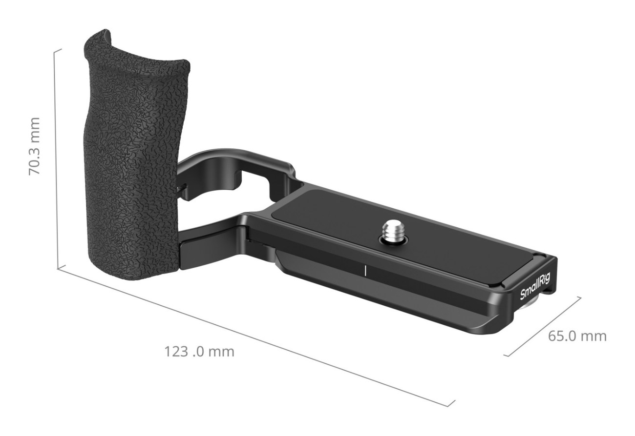 L-Shape Mount Plate so silikónovou rukoväťou pre Sony Alpha 6700