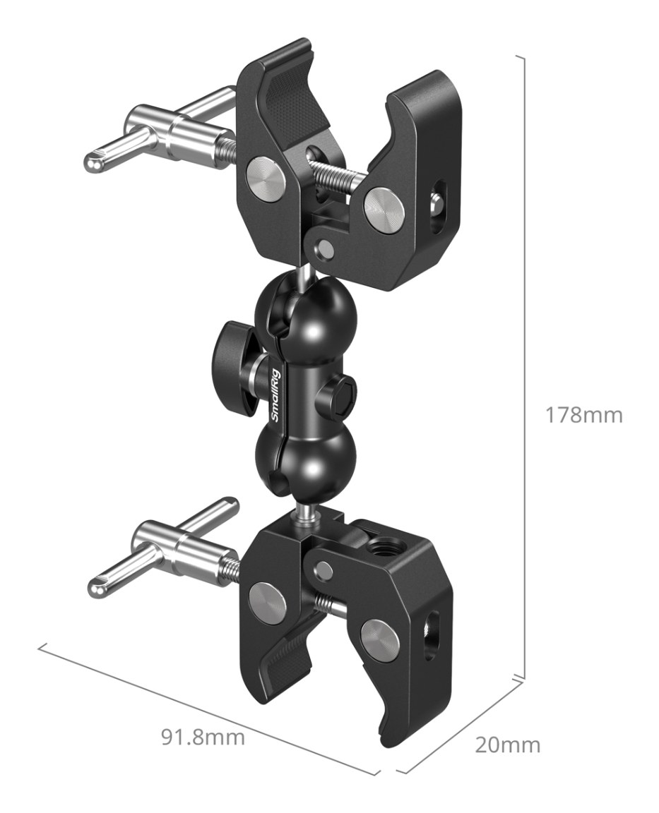 Double Head Crab-Shaped Clamp
