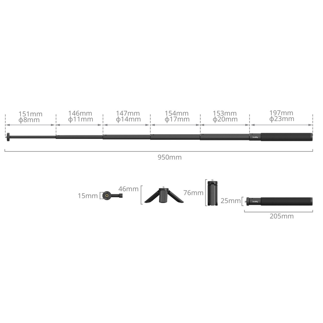 Selfie Stick for Action Cameras
