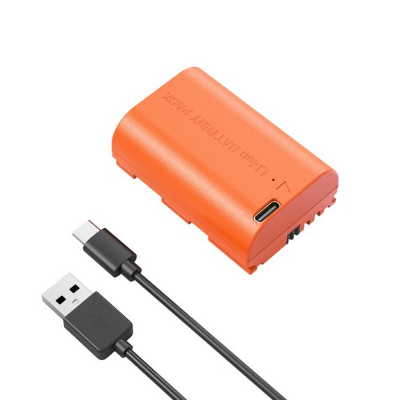 Camera Battery for Canon LP-E6P (Orange)