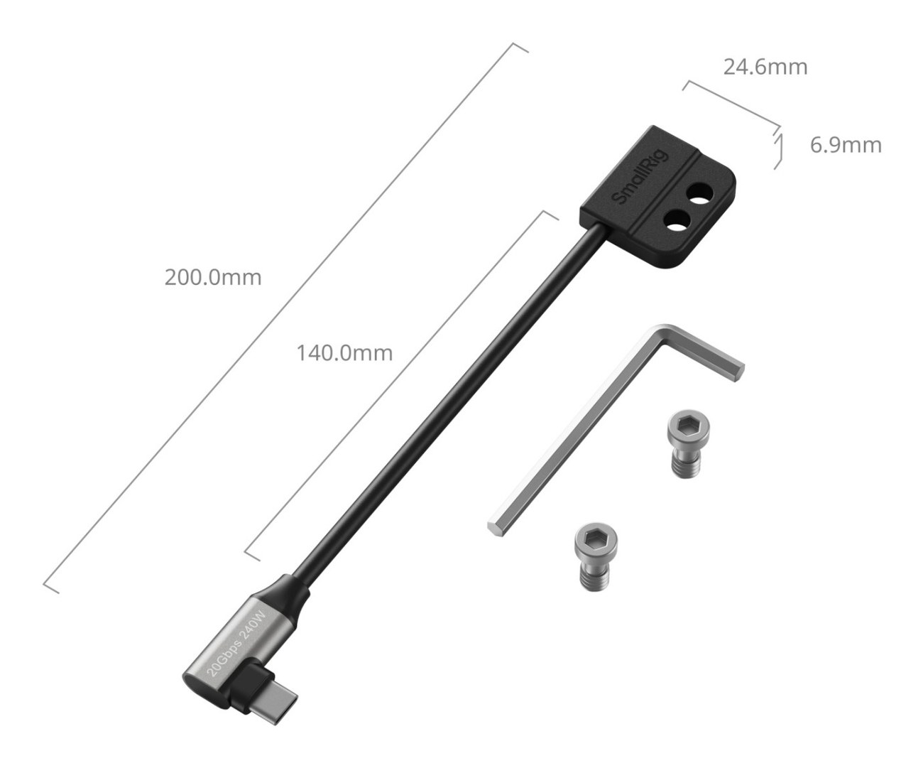 USB-C Dátový kábel (samec na samicu)