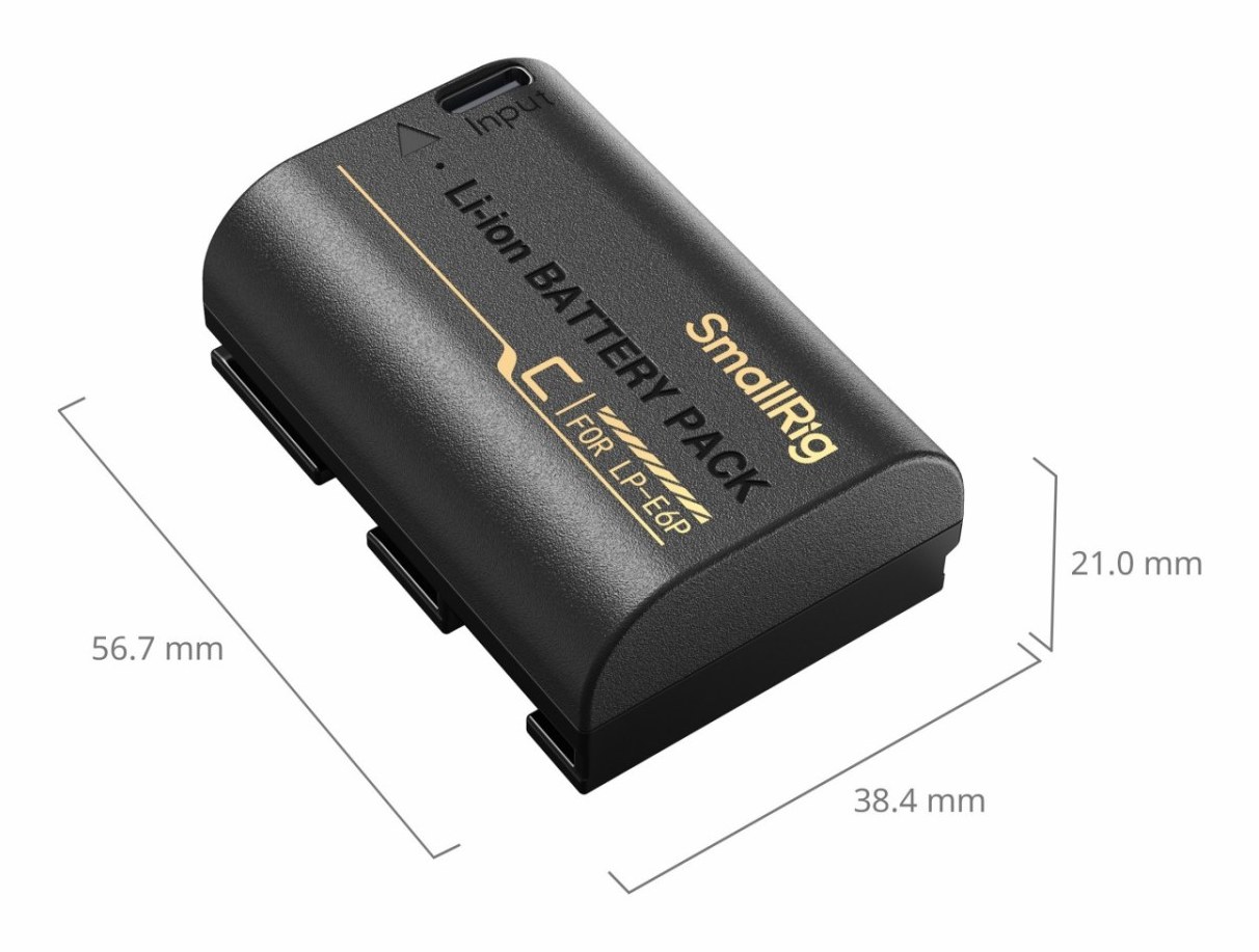 Camera Battery with USB-C Charging for Canon LP-E6P