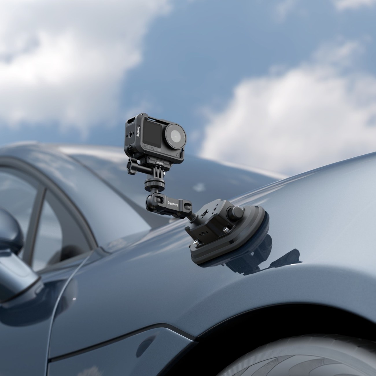 3 × 6″ Car Suction Support for Action Cameras
