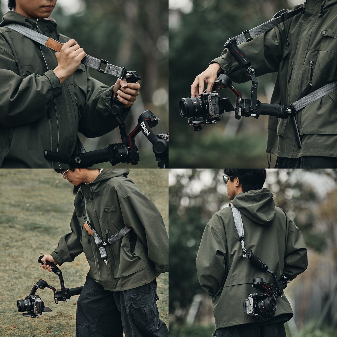Weight-Reducing Shoulder Strap for DJI RS 4 / RS 4 Pro / RS 3 / RS 3 Pro / RS 2