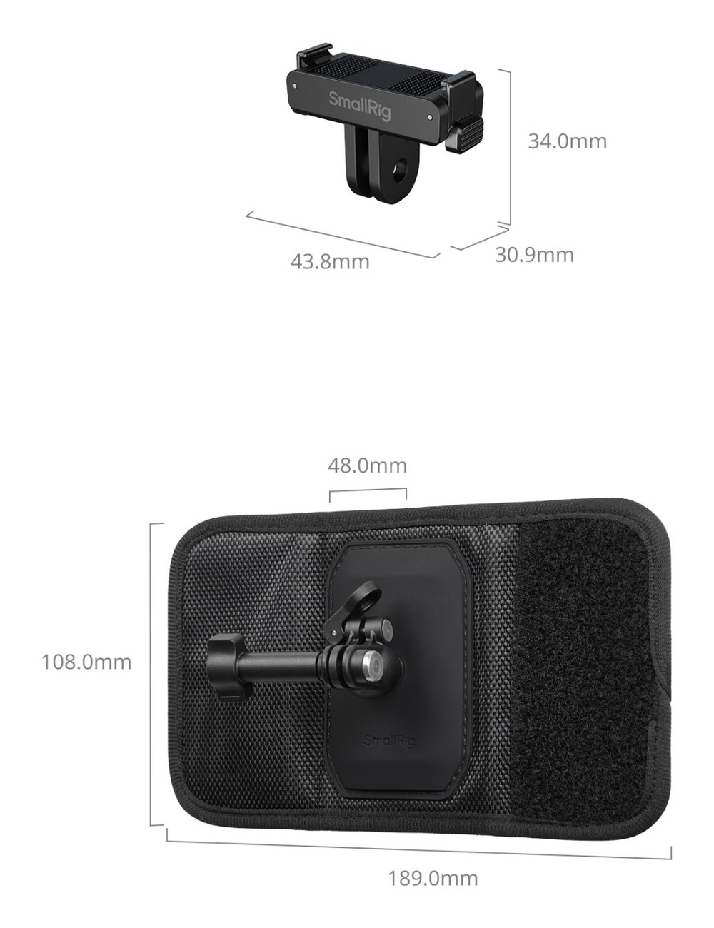 Backpack Strap Mount for DJI Osmo Action 6 / Nano