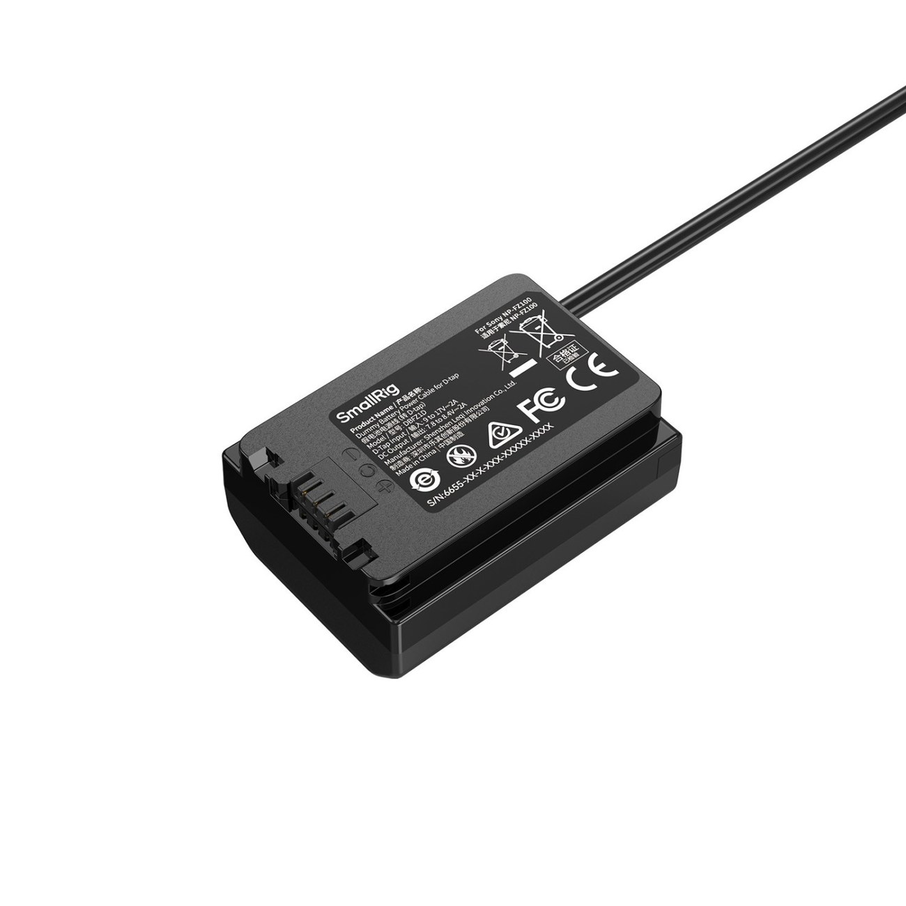 Dummy Battery Power Cable for D-Tap for Sony NP-FZ100