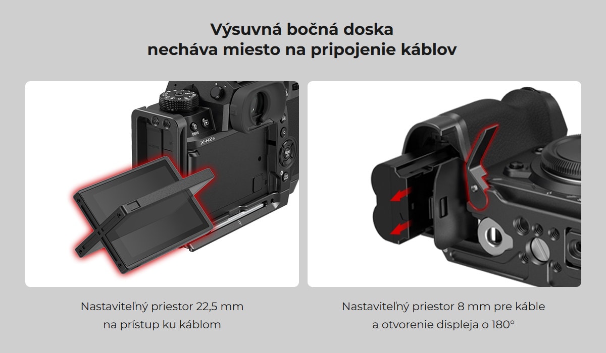 SmallRig L Bracket pro FUJIFILM X-H2 / X-H2S 3928B