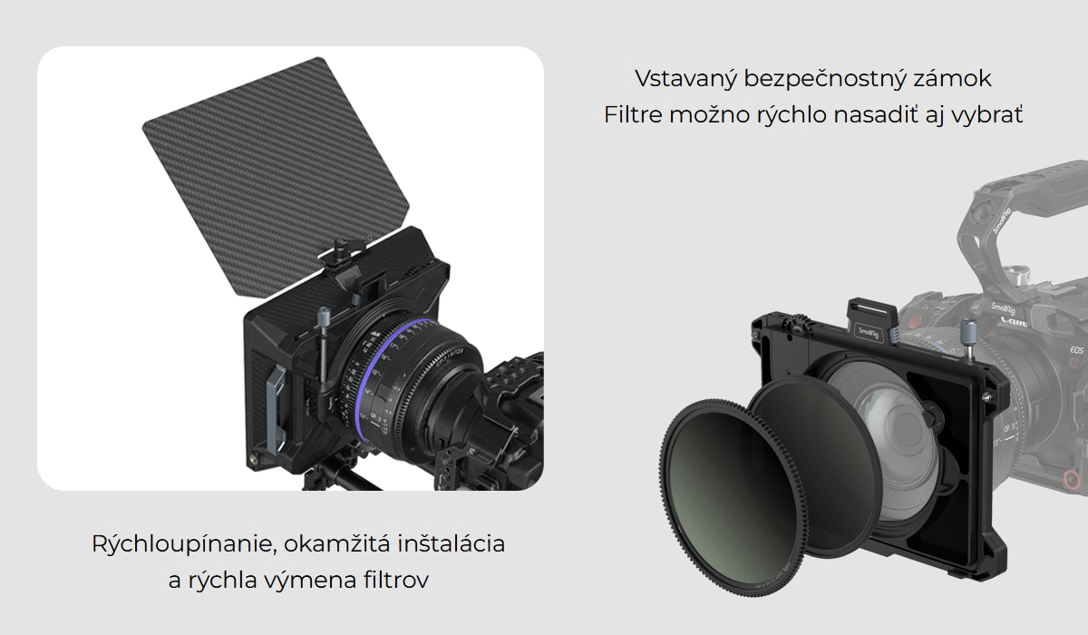SmallRig Multifunctional Modular Matte Box 95mm VND Kit 3645