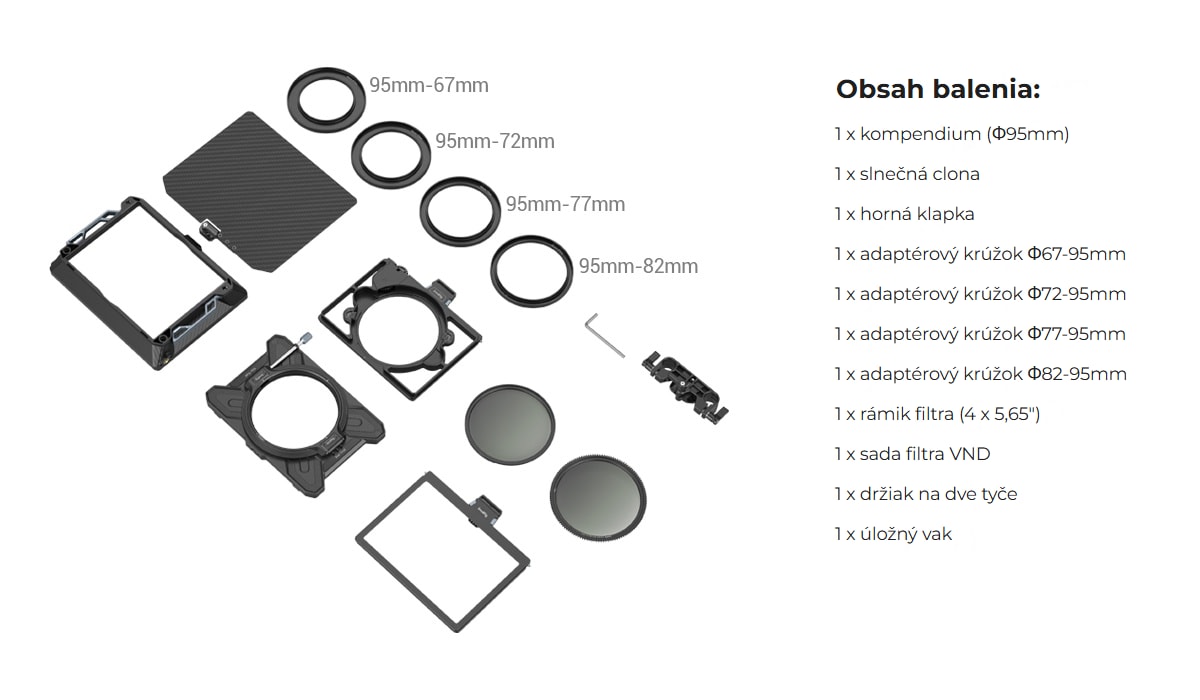 SmallRig Multifunctional Modular Matte Box 95mm VND Kit 3645