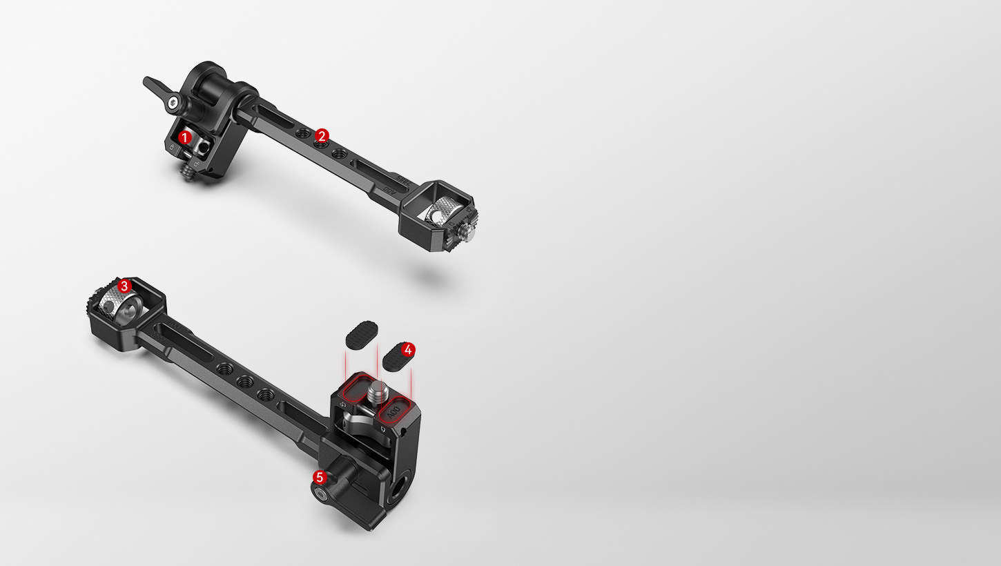 Nastaviteľný držiak monitora pre vybrané stabilizátory DJI, ZHIYUN a MOZA