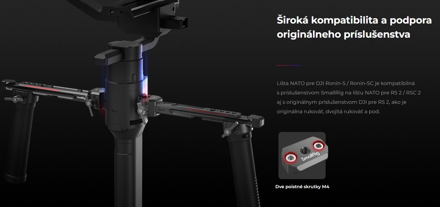 SmallRig NATO Rail for DJI Ronin S / SC 3032