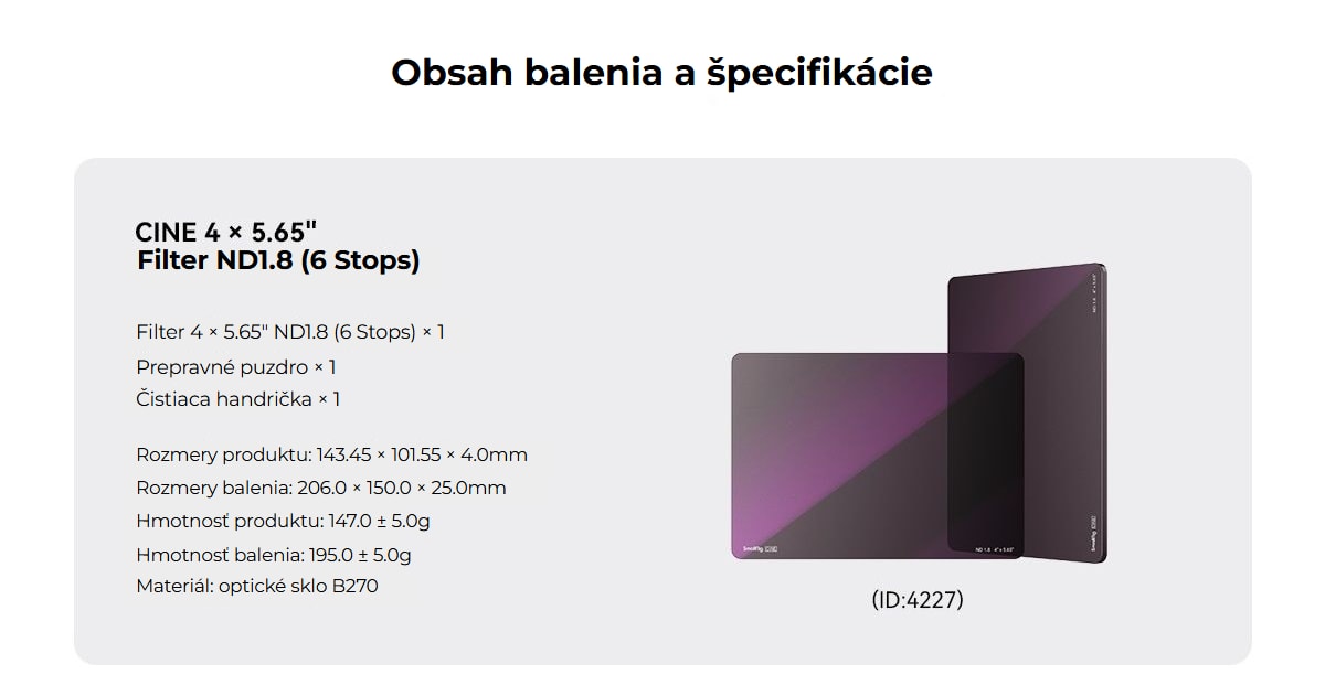 SmallRig CINE 4 x 5.65