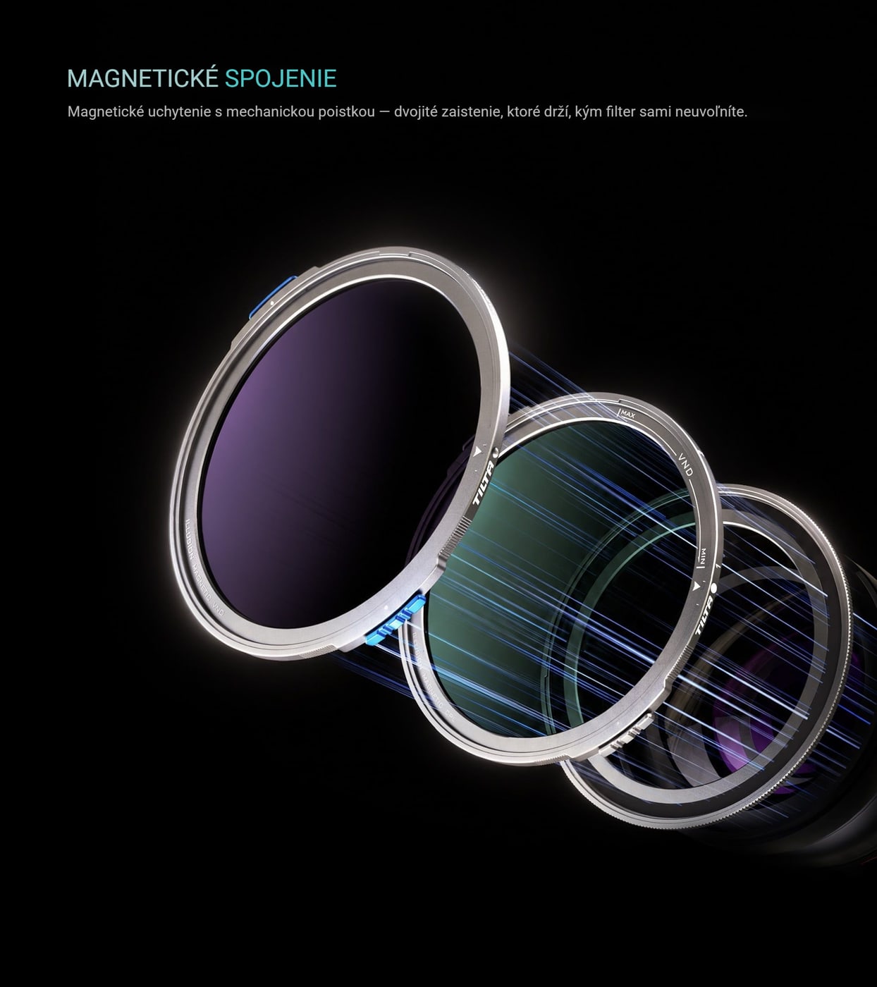 Magnetické spojenie s mechanickou poistkou