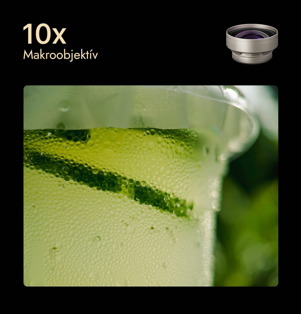 Zväčšenie 10× a čistá kresba detailu