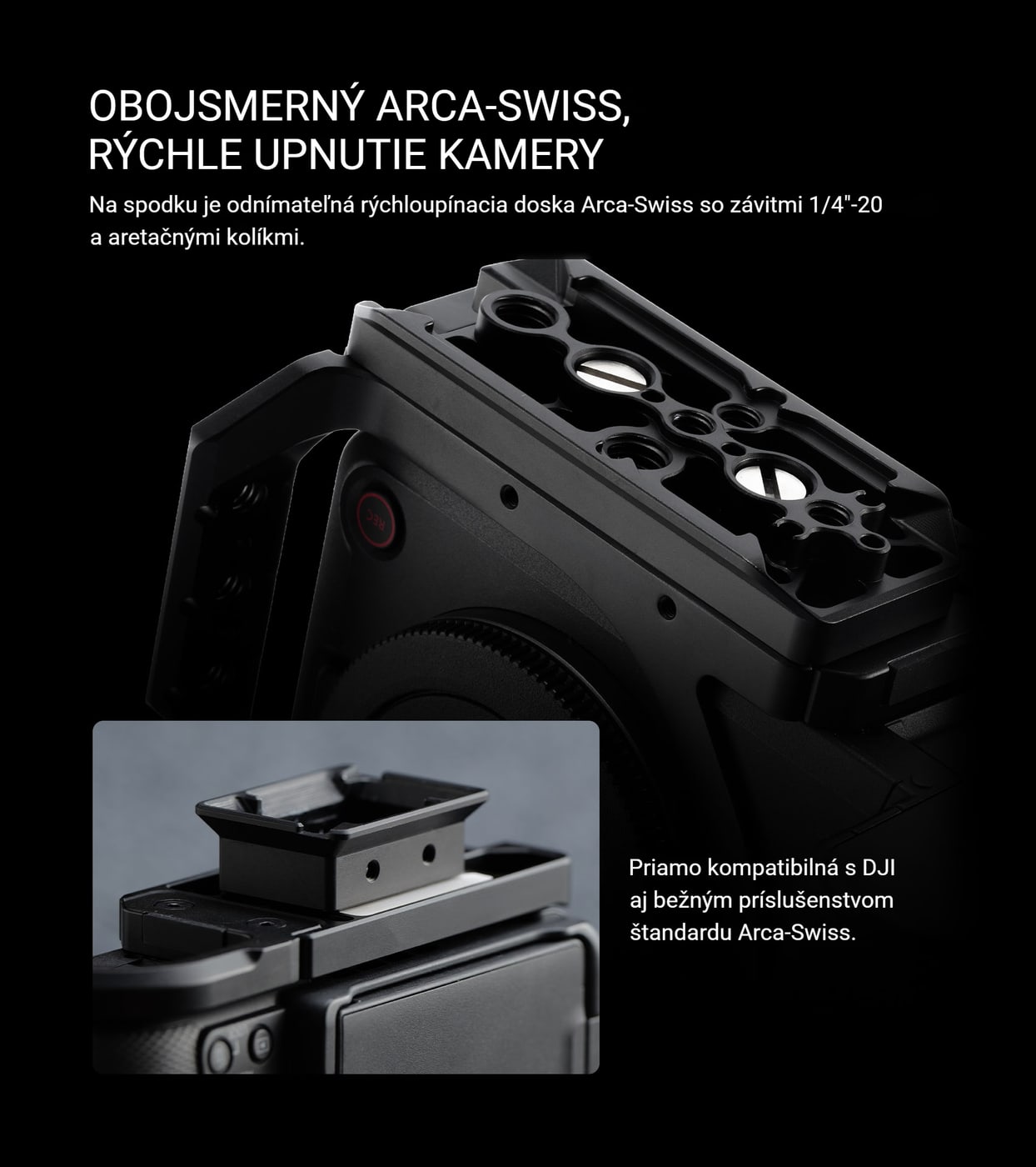 Obojsmerná rýchloupínacia doska Arca-Swiss