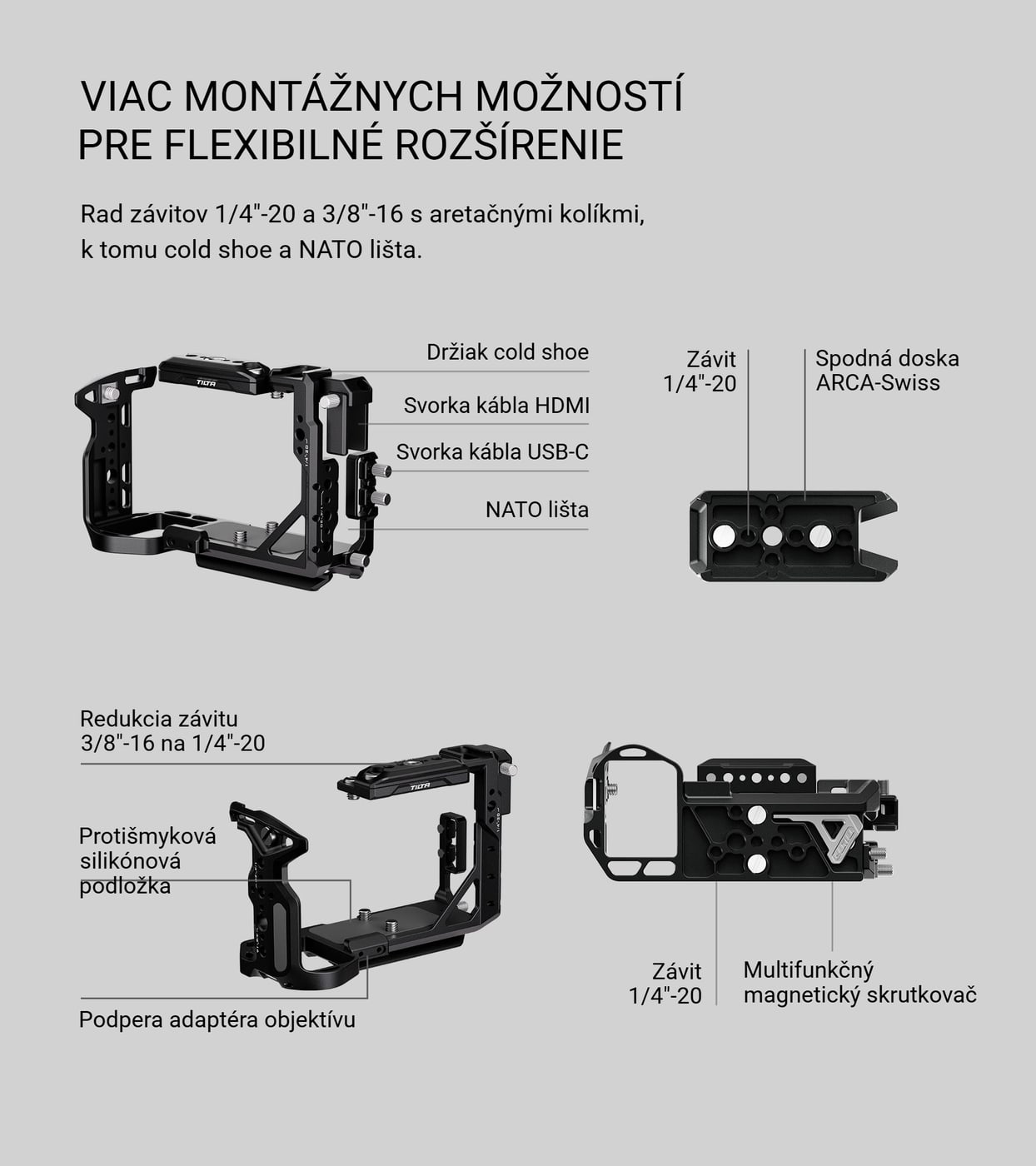 Montážne body na rozšírenie