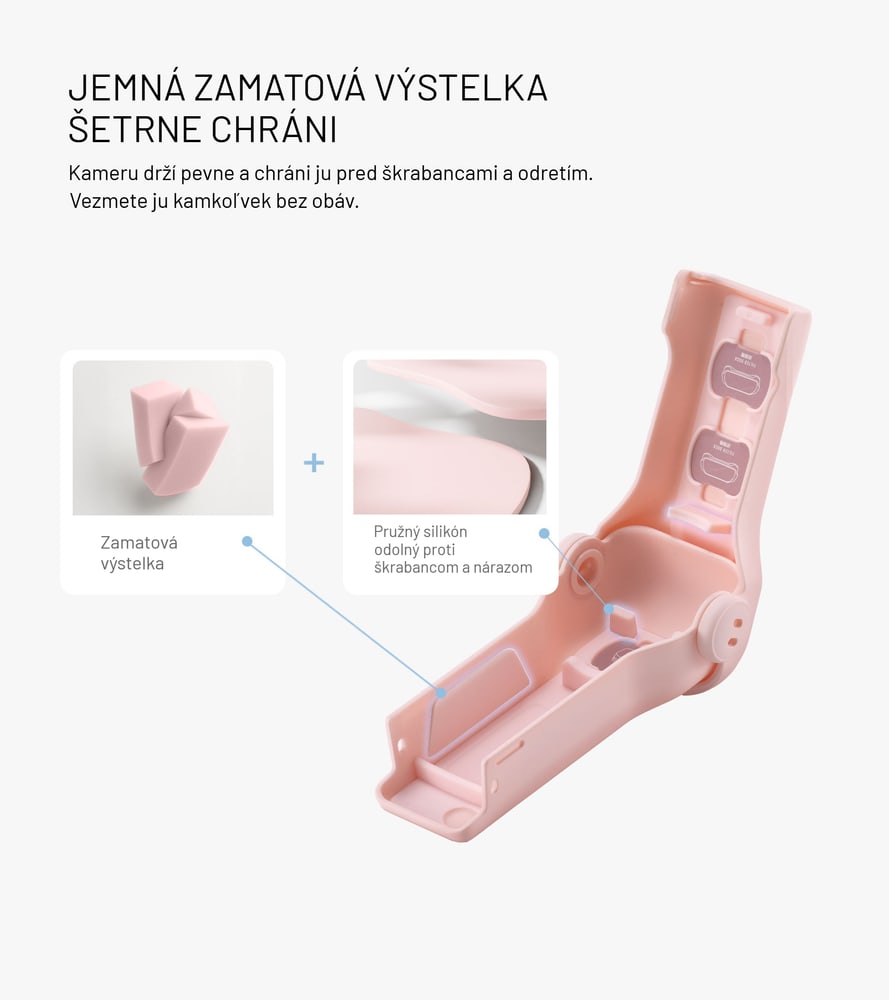 Zamatová výstelka vnútri