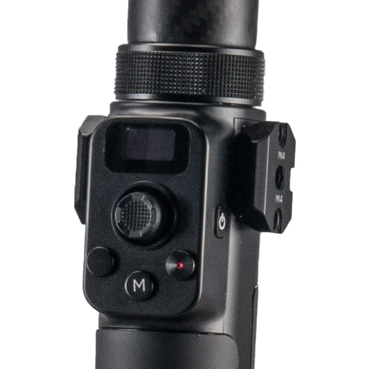 Pravá rukoväť ovláda gimbal aj kameru