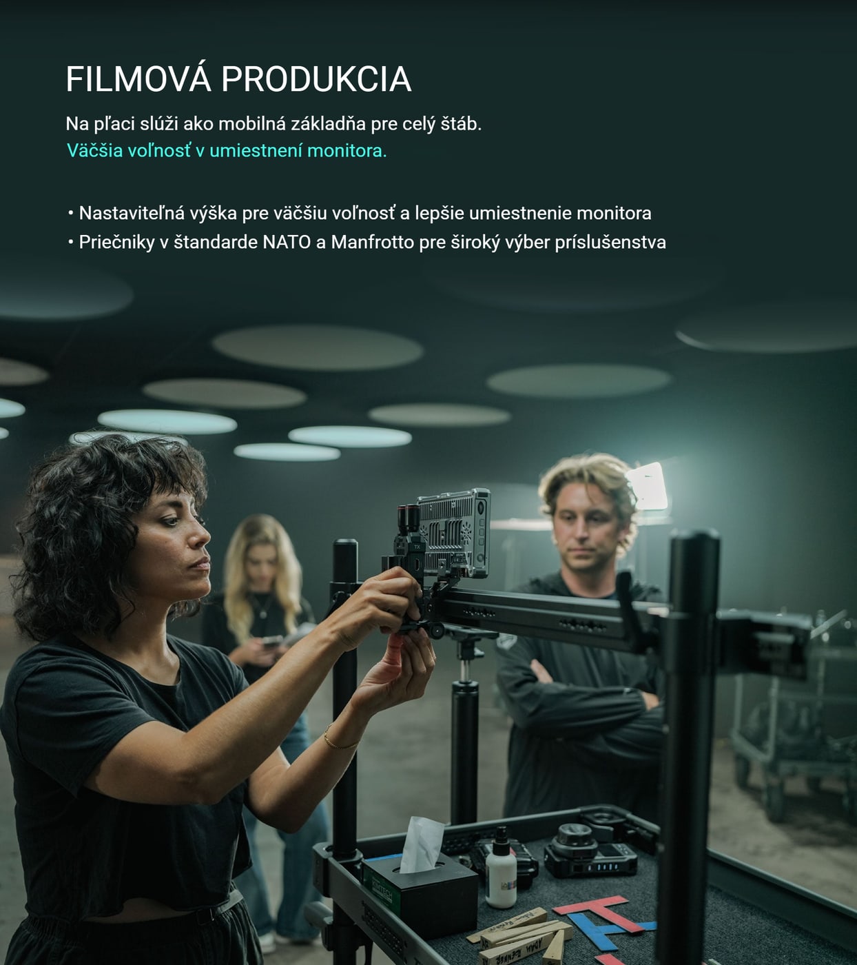 Mobilná základňa pre filmový pľac