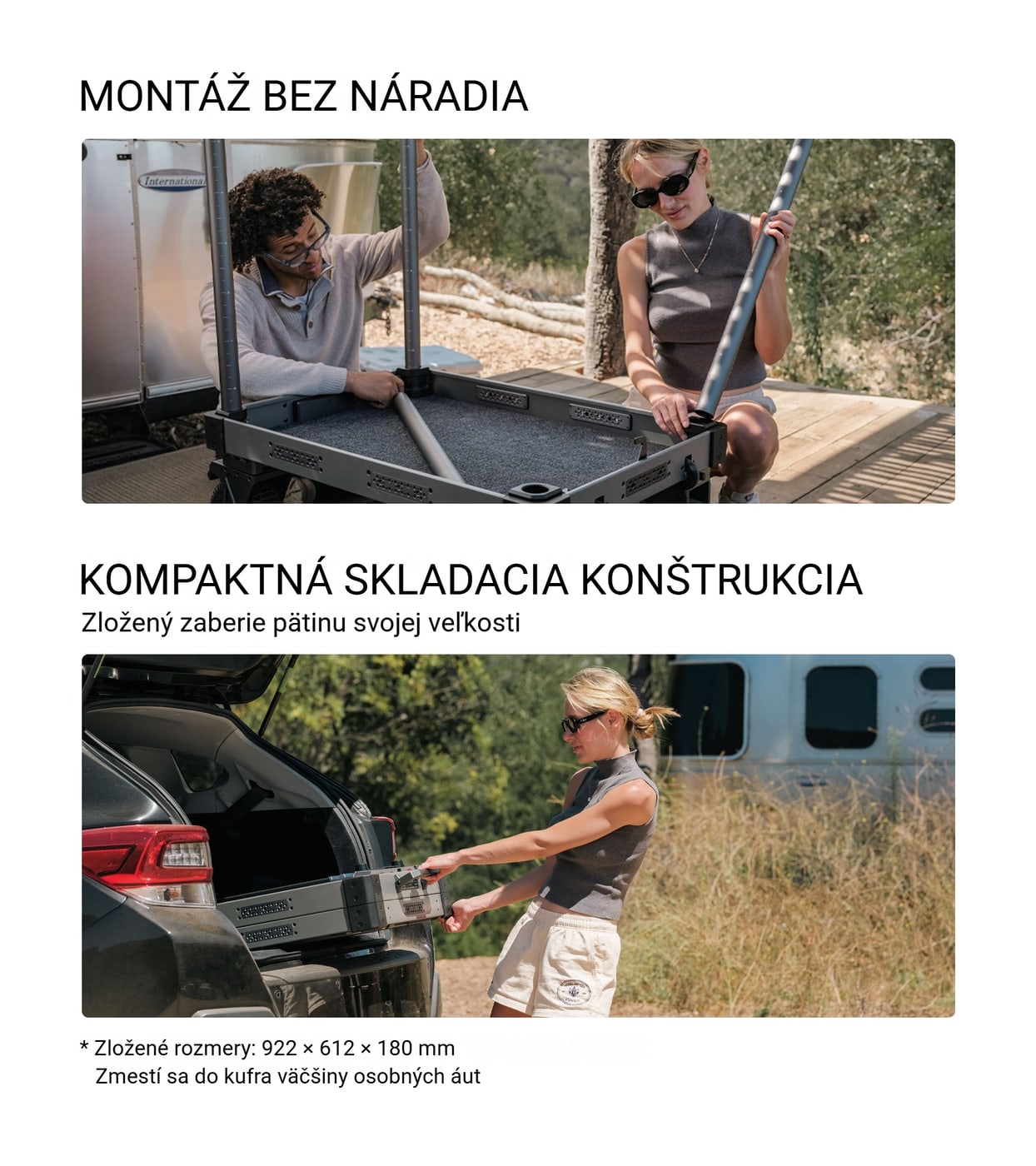Bez náradia postavíte, do kufra zložíte