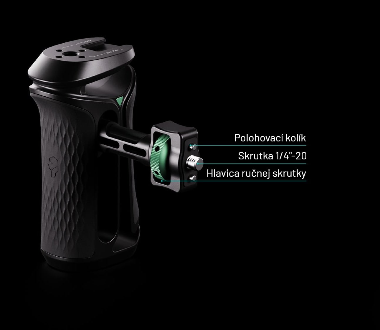 TA-XSH1-B — 1/4"-20 s polohovacími kolíkmi