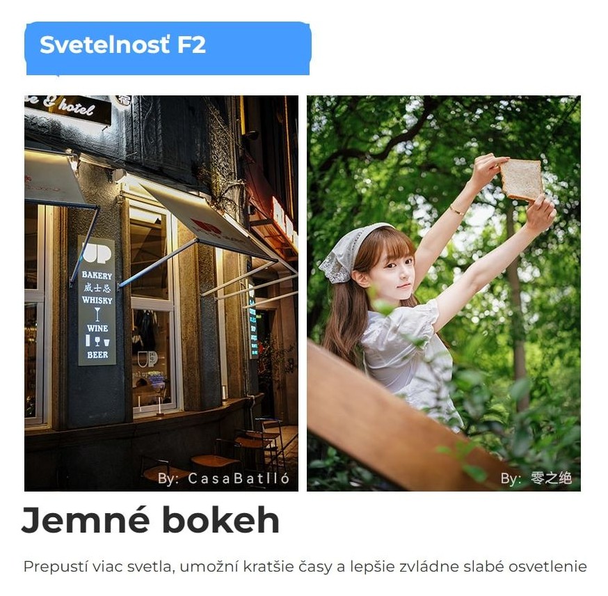 TTArtisan AF 40mm F2 – Svetelnosť F2