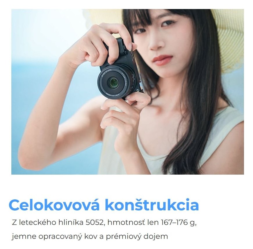 TTArtisan AF 40mm F2 – Kovové telo s hmotnosťou 167–176 g