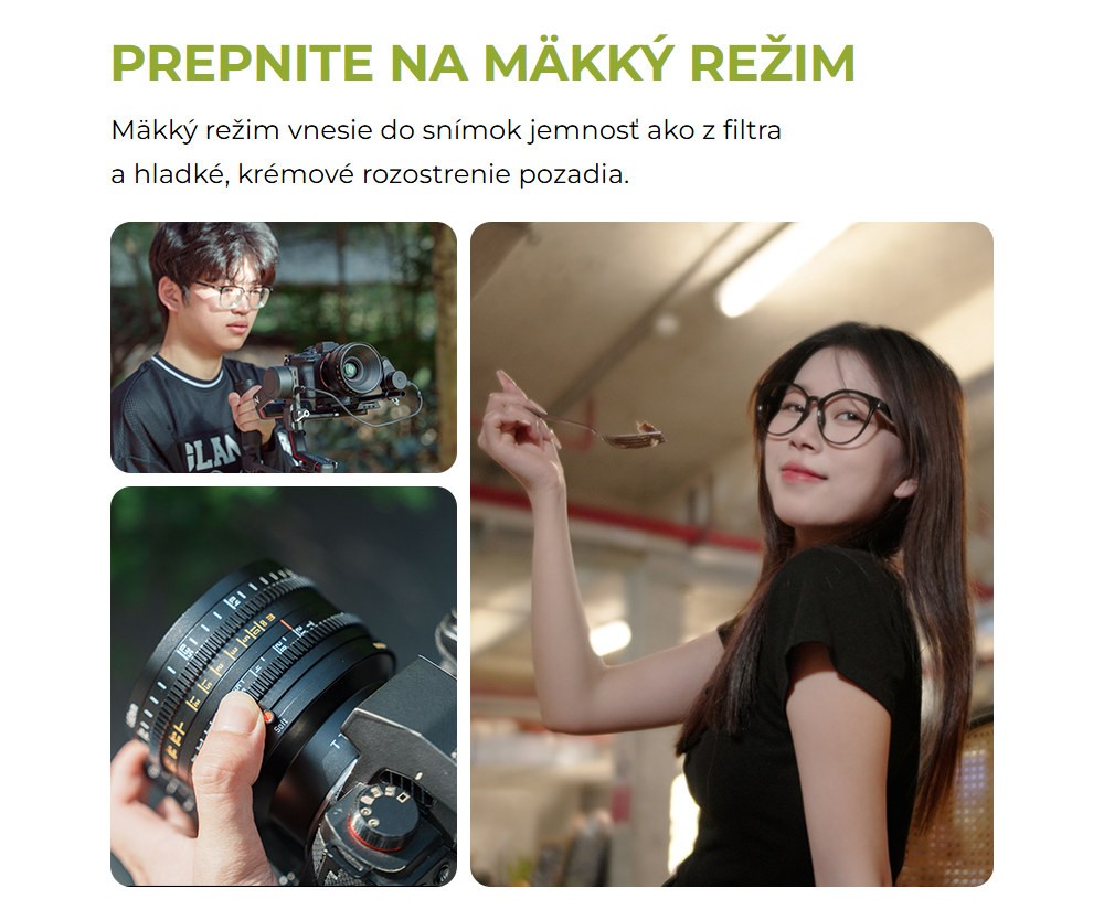 TTArtisan Cine 35mm T2.1 – Režim Soft – jemné rozostrenie