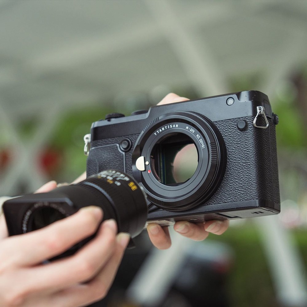 TTArtisan C06B Leica M – Fujifilm GFX – Nasadenie objektívu Leica M