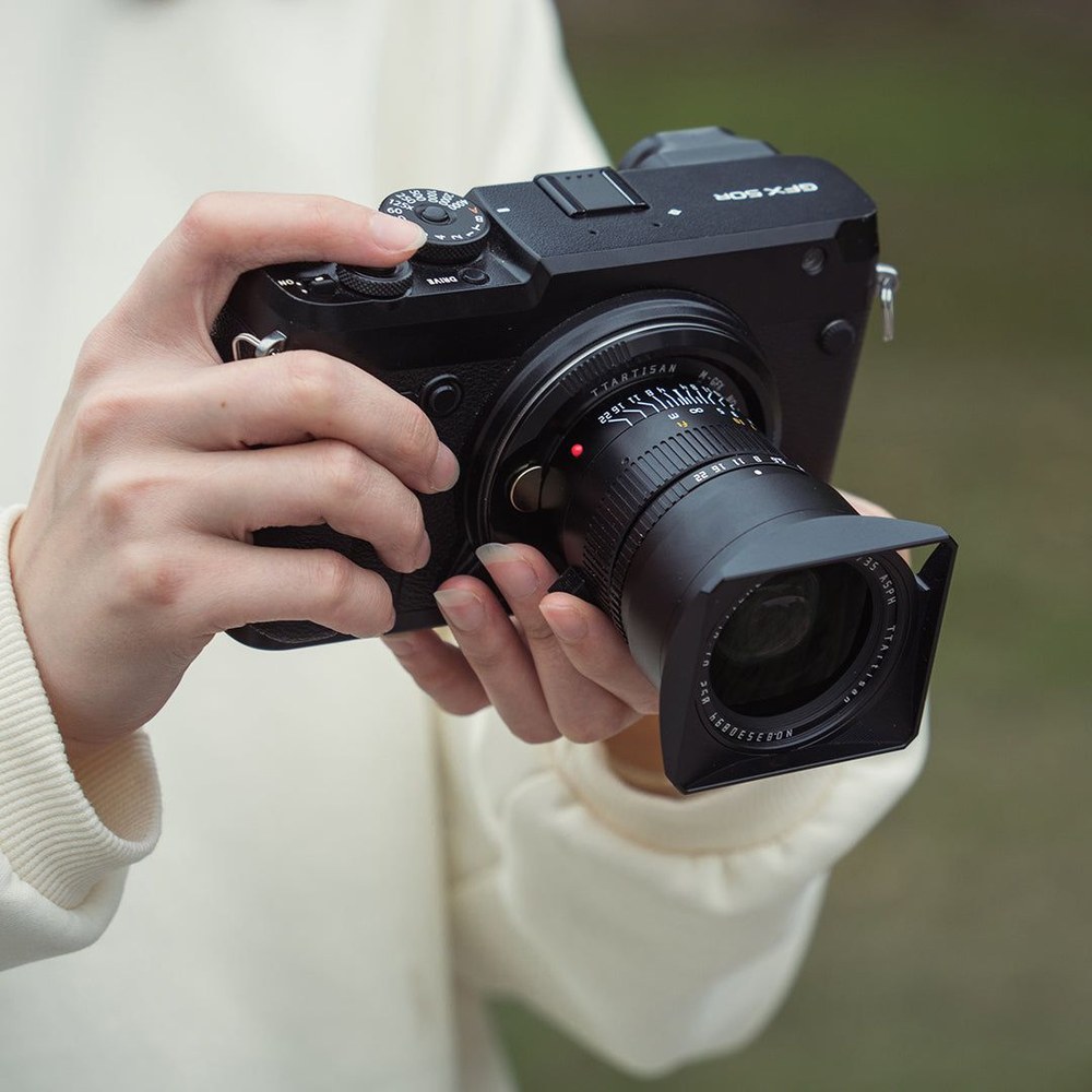 TTArtisan C06B Leica M – Fujifilm GFX – Ručné ovládanie objektívov Leica M