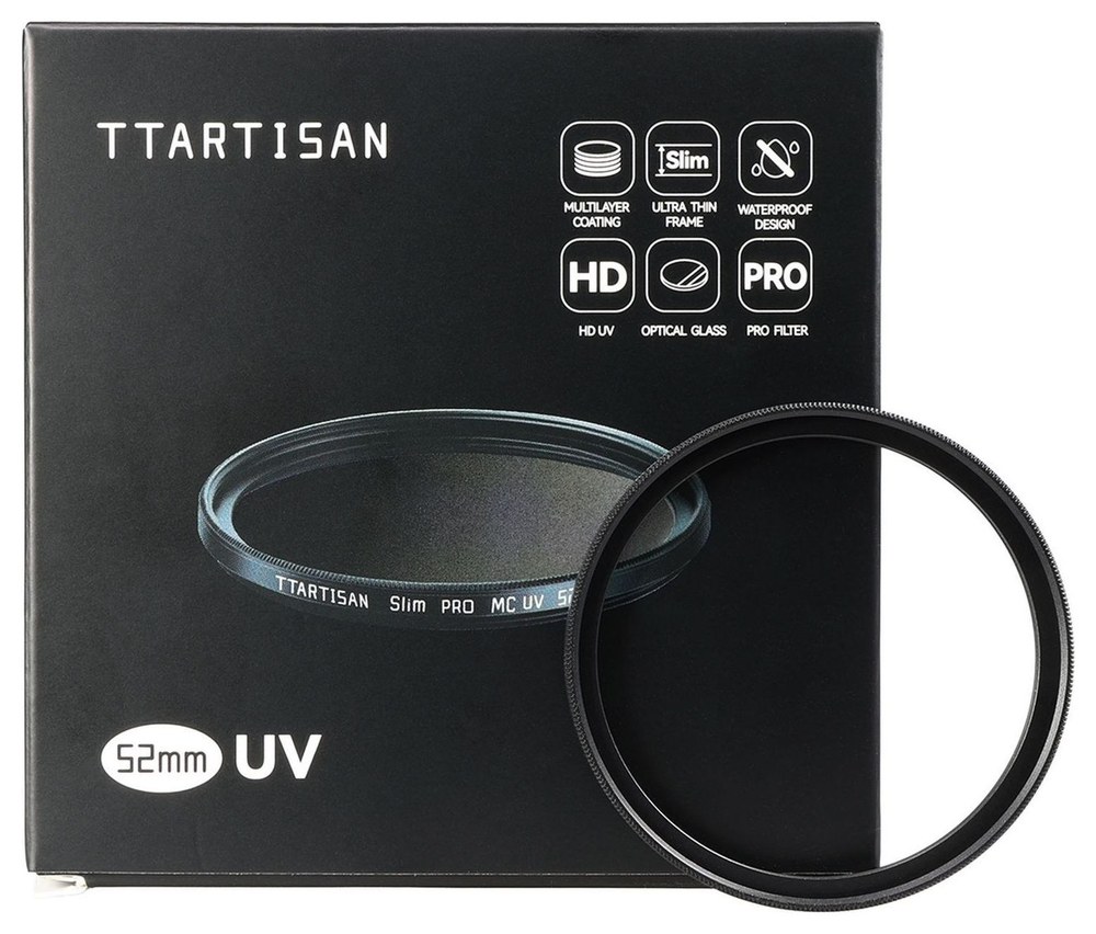 TTArtisan Slim PRO UV 52 mm – Viacvrstvové optické sklo